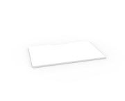 Desk Top Only Scalloped 1200mm W x 750mm D  Natural White