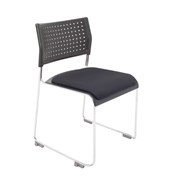 Wimbledon Chair Seat Cushion Only Black Fabric
