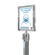 Executive Q A4 Sign Top Silver